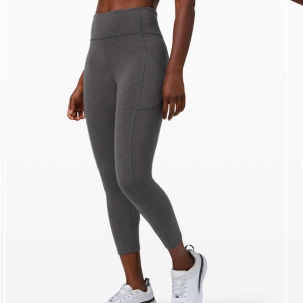 Lululemon Invigorate High-Rise Tight 25" in Heathered Graphite Grey Size…